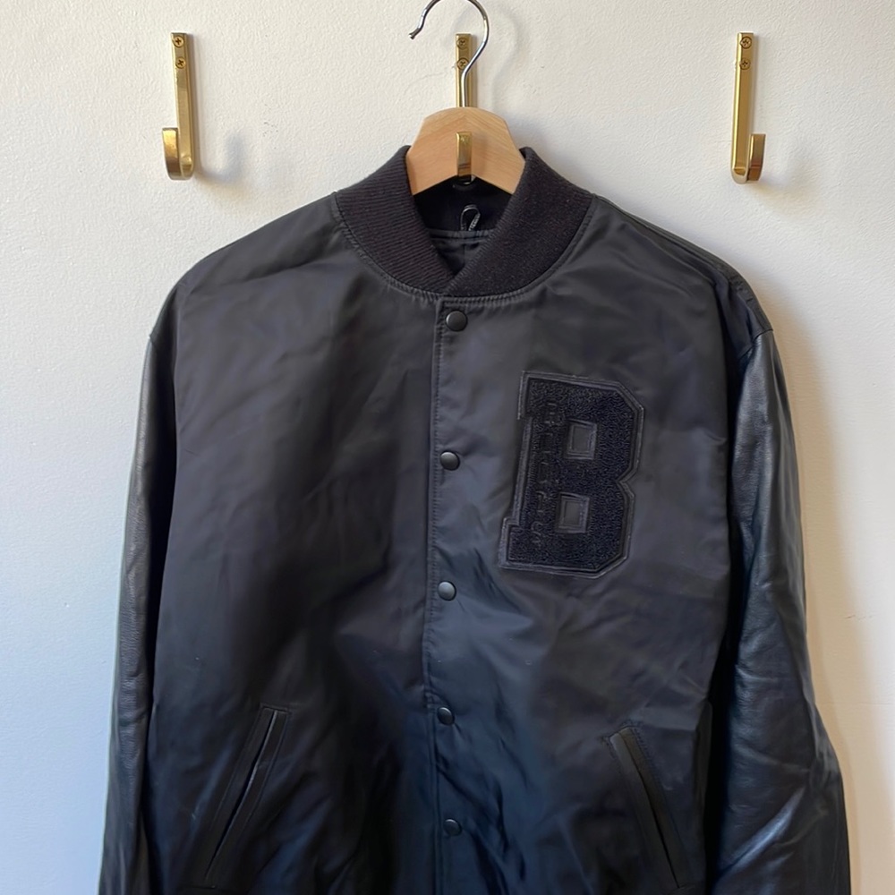 Roots Retro Boston Varsity Nylon Italian Leather